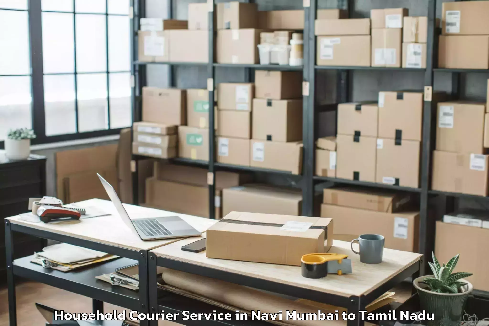 Easy Navi Mumbai to Thiruvarur Household Courier Booking